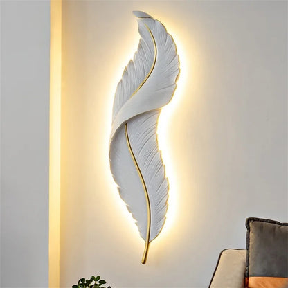 High Quality Feather LED Wall Lamp