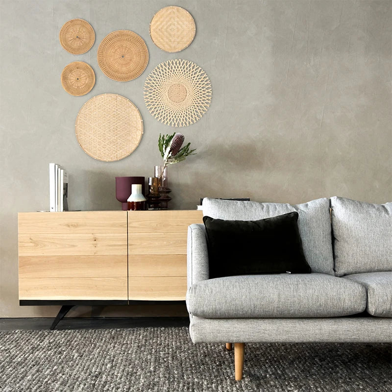 Straw Woven Plate Decors