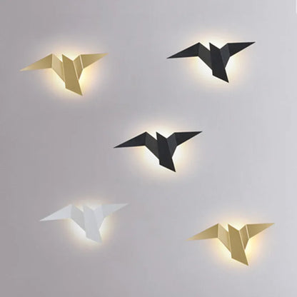 Origami Style Bird Wall Lamp